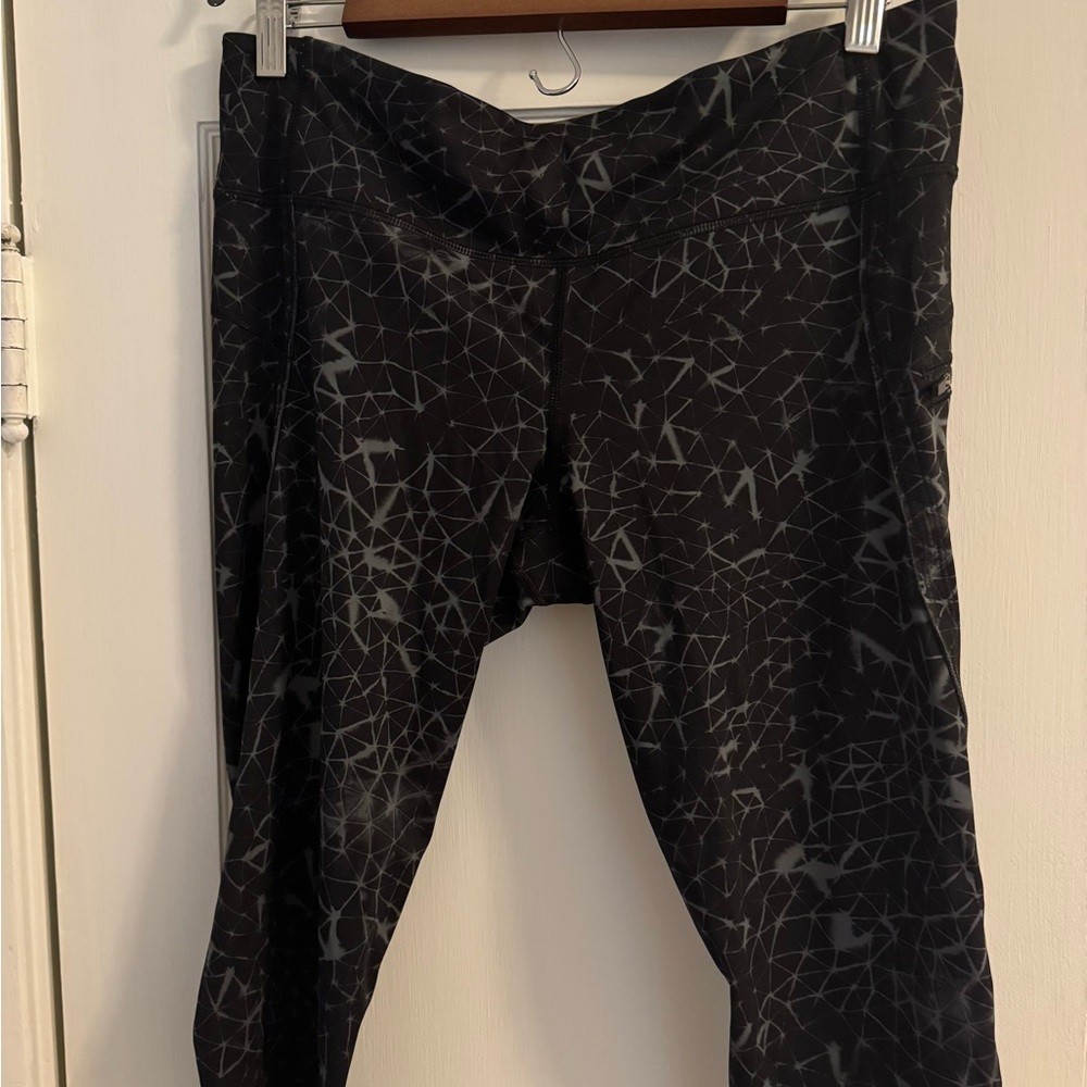lululemon athletica Black Geometric Capris